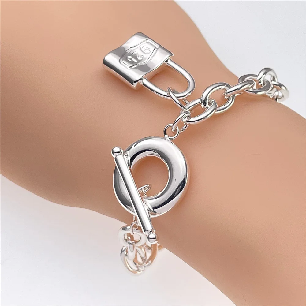 Ethnic Fashion Boutique - Pulseiras deslumbrantes de prata esterlina 925,