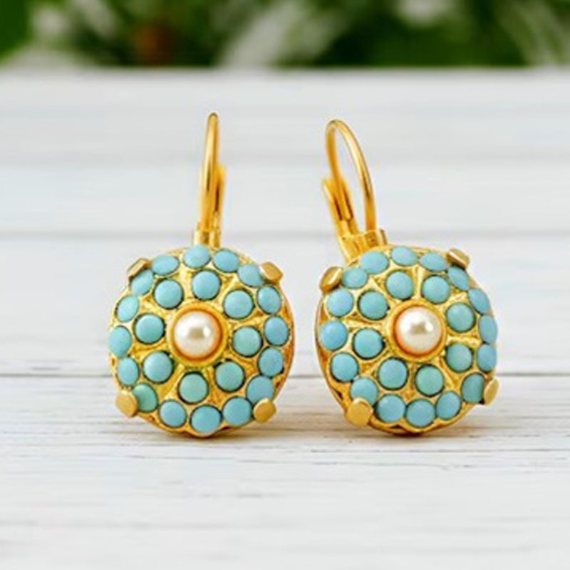 Ethnic Fashion Wear For Women - Brincos Femininos Vintage com Pérolas Imitadas