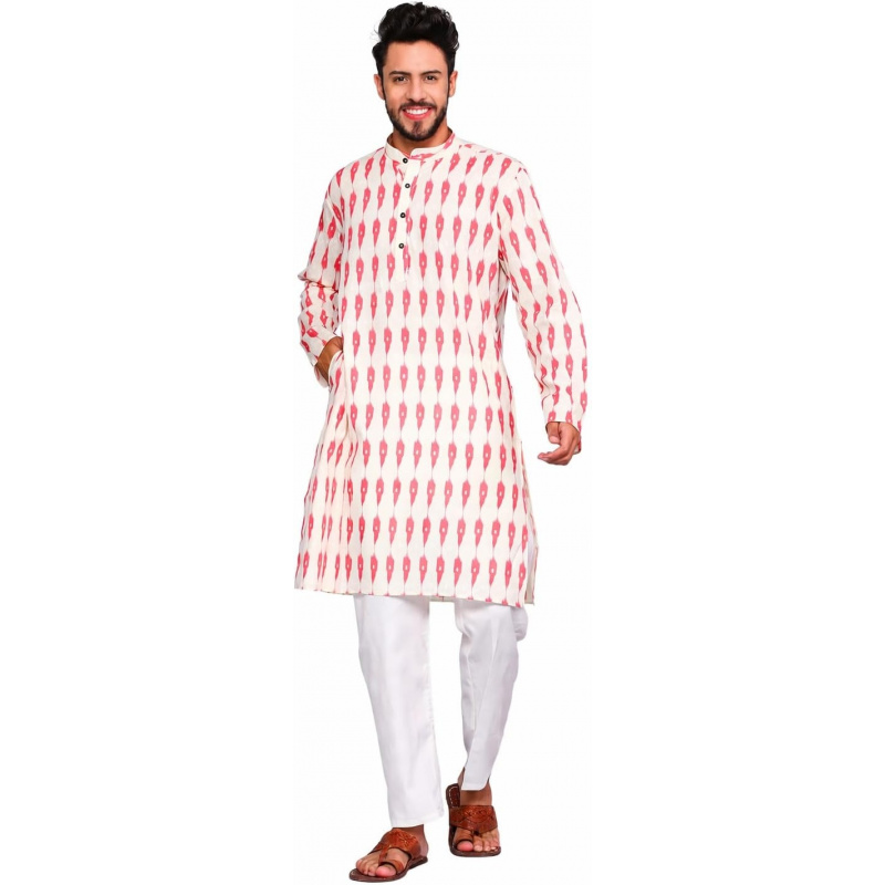 Kurta Men Cotton - Conjunto de Kurta e Pajama Masculino