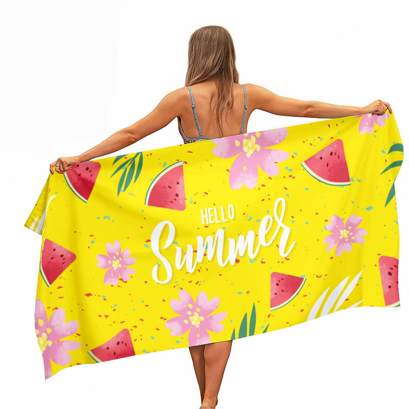 Ikat Woven Fabric - Toalha de Praia com Estampa Ikat