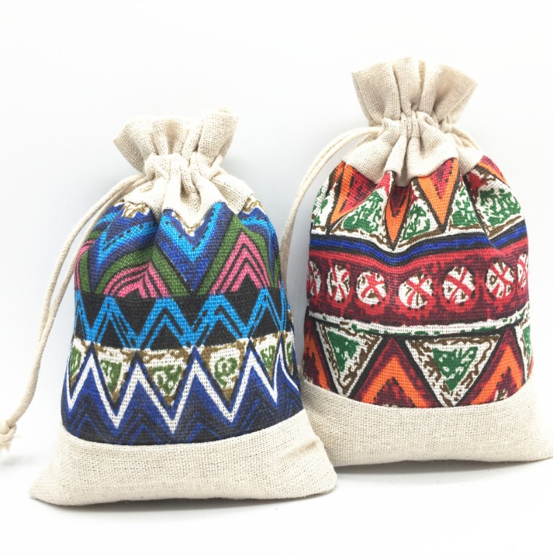 Estilo étnico saco de cordão j - Ethnic Fabric avaliação e preço