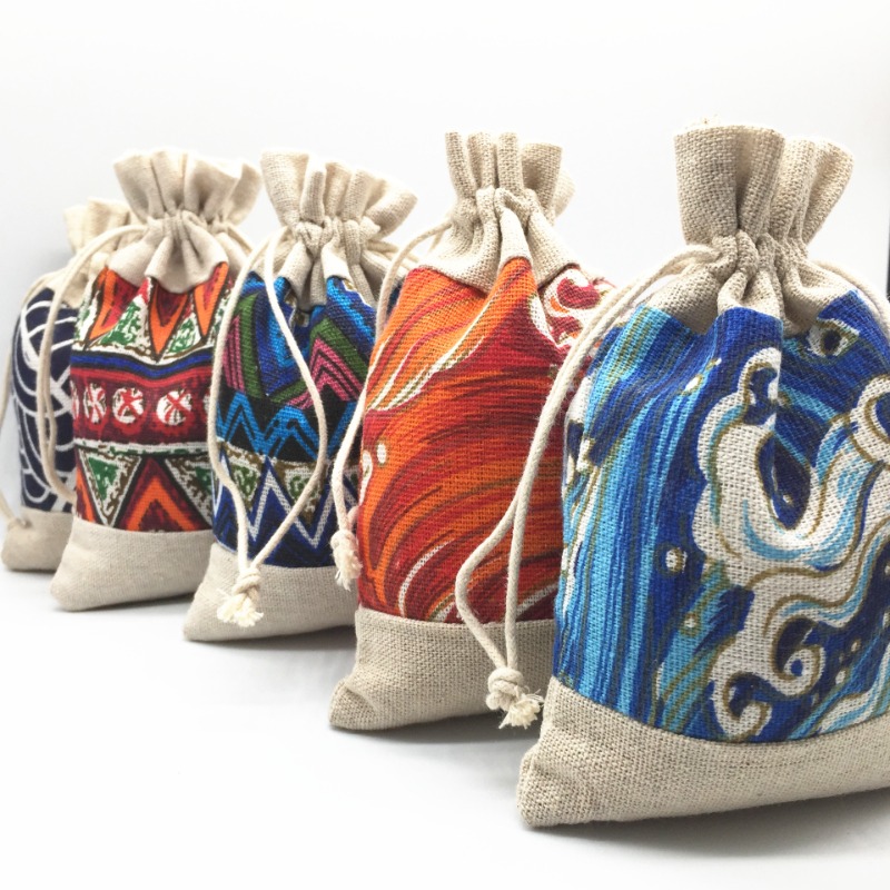Estilo étnico saco de cordão j - Ethnic Fabric avaliação e preço