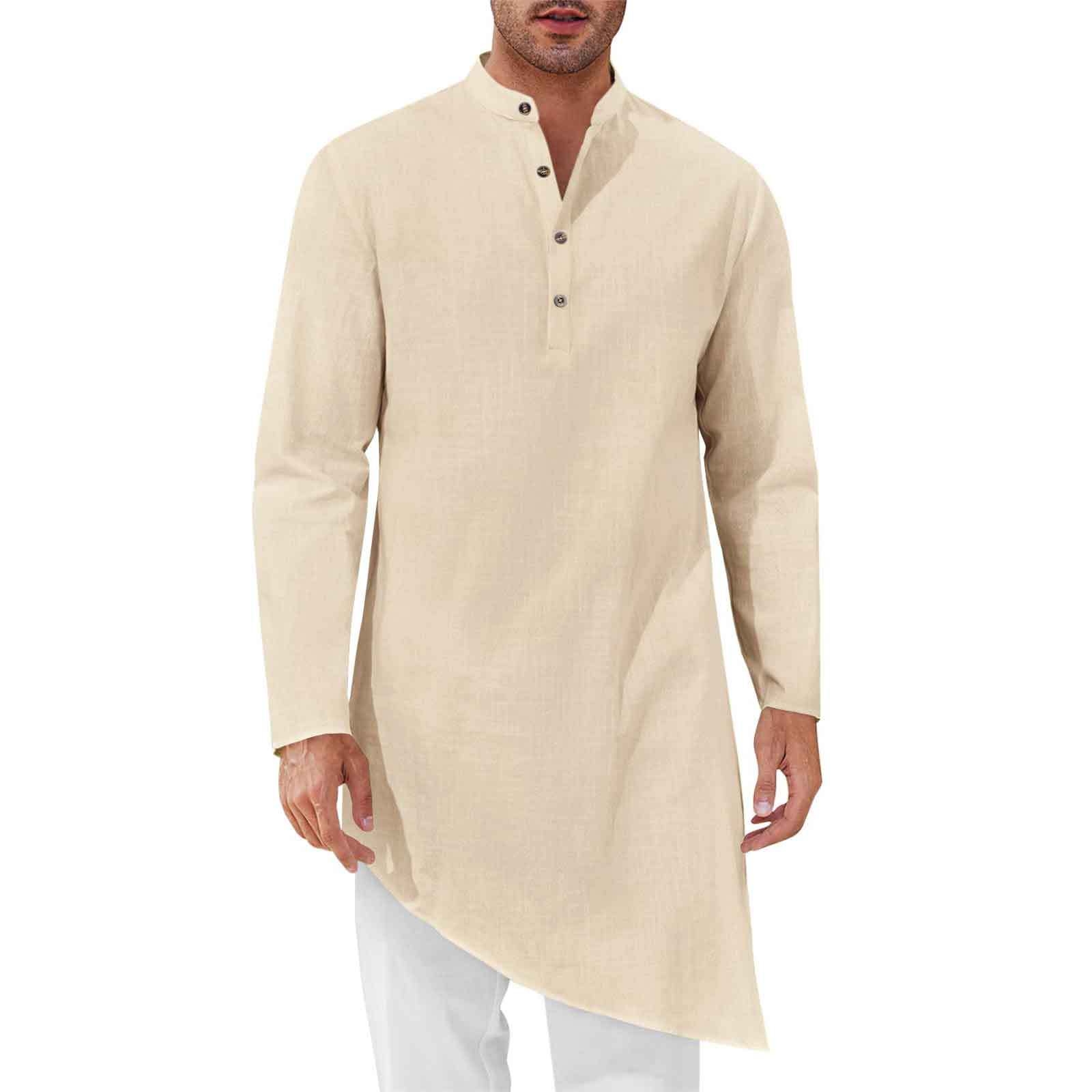 Camisas Longas Minimalistas Ma - Kurta Men Cotton avaliação e preço
