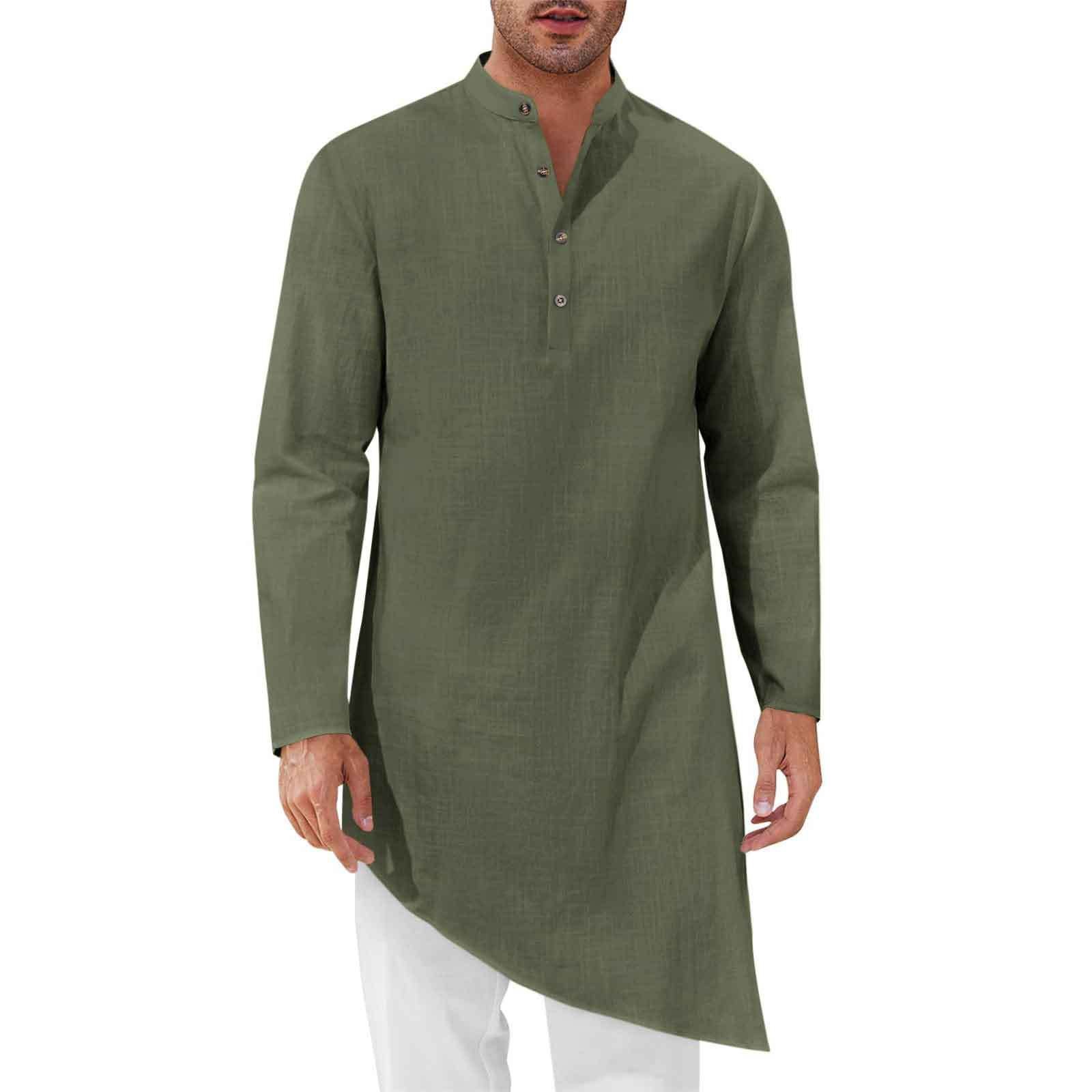Camisas Longas Minimalistas Ma - Kurta Men Cotton avaliação e preço