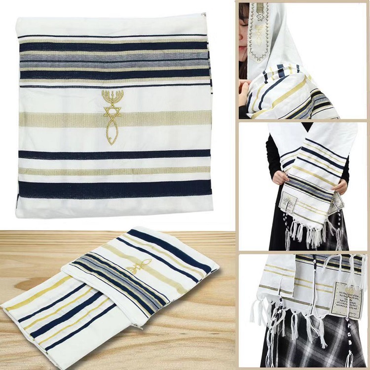 Talit Judaico, Xale de Oração  - Ethnic Fabric avaliação e preço