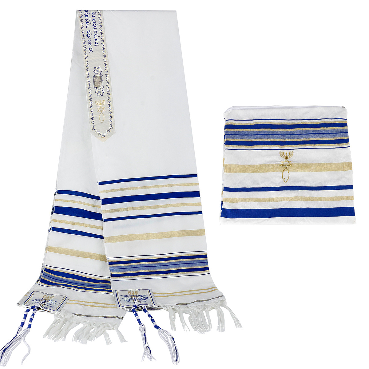 Talit Judaico, Xale de Oração  - Ethnic Fabric avaliação e preço
