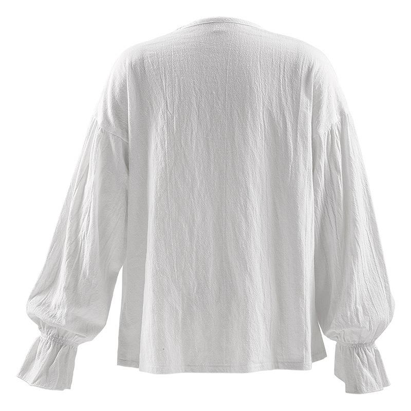 Camisa Medieval de Renda Estil - Ethnic Fashion Trend avaliação e preço