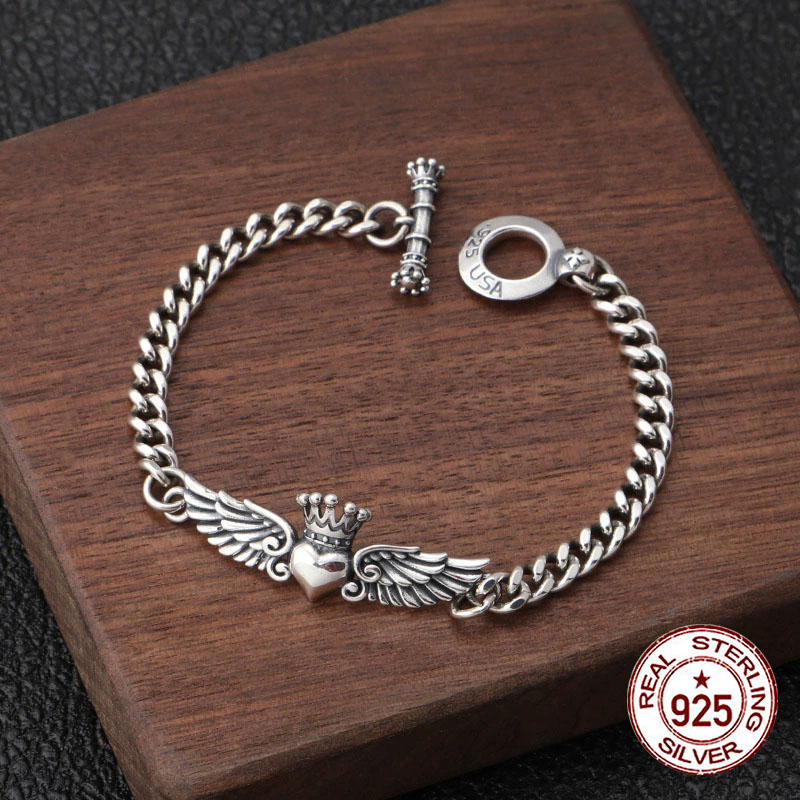 S925 pulseira de prata esterli - Ethnic Fashion Trend avaliação e preço