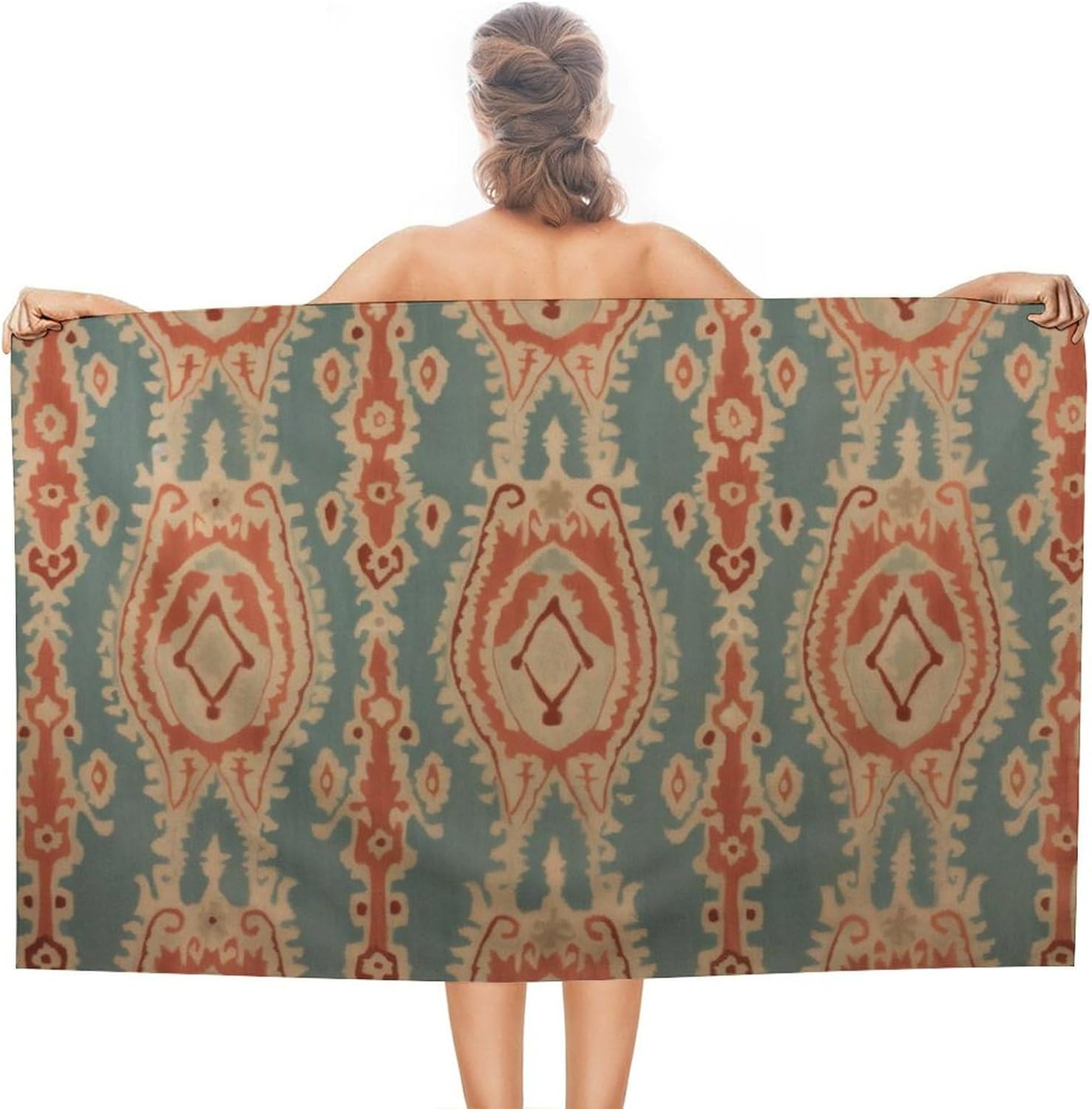 Toalhas de Praia com Estampa d - Ikat Woven Fabric avaliação e preço