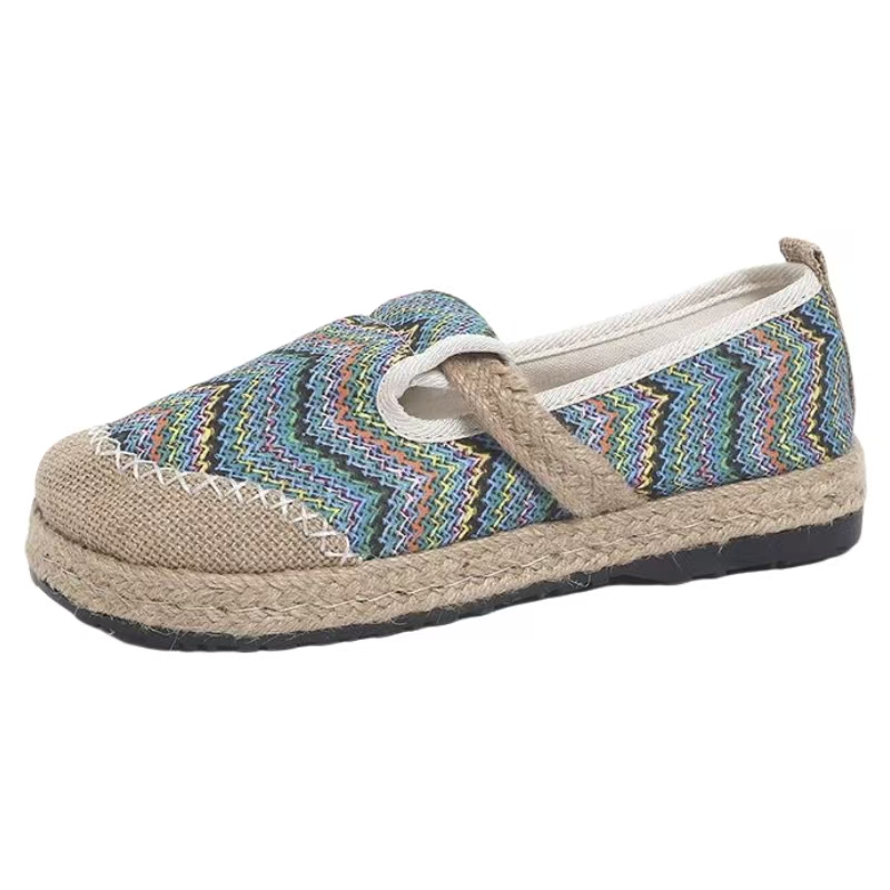 Sapatos femininos de tecido li - Ethnic Fabric avaliação e preço