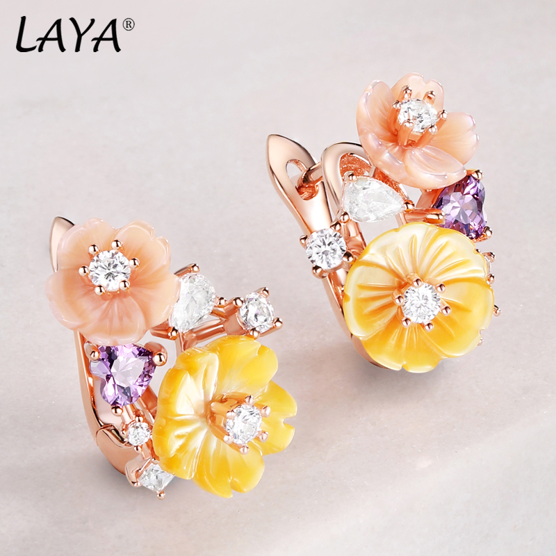 Laya-925 Brincos de Prata Este - Ethnic Fashion Trend avaliação e preço