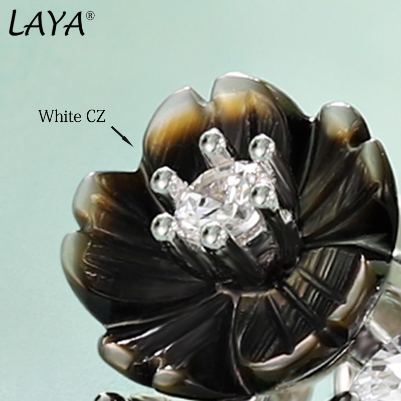 Laya-925 Brincos de Prata Este - Ethnic Fashion Trend avaliação e preço