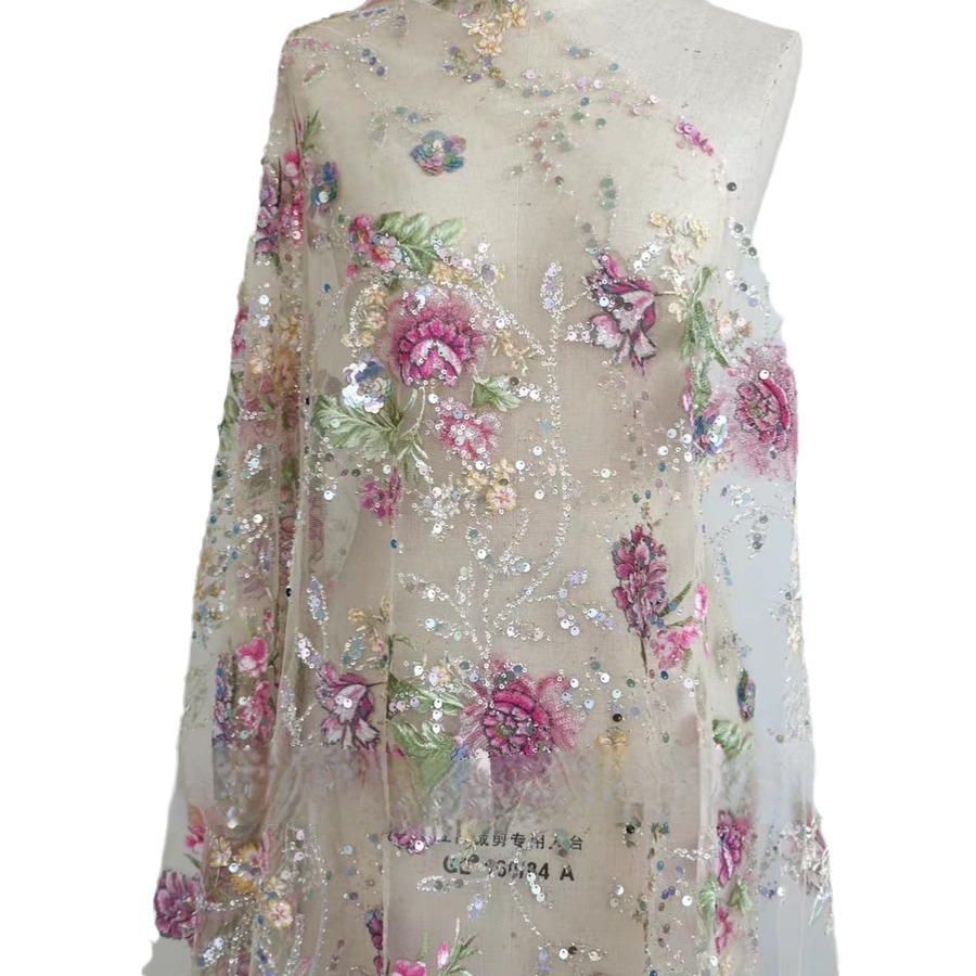 Tecido de Renda Luxuosa com Co - Ethnic Fabric avaliação e preço